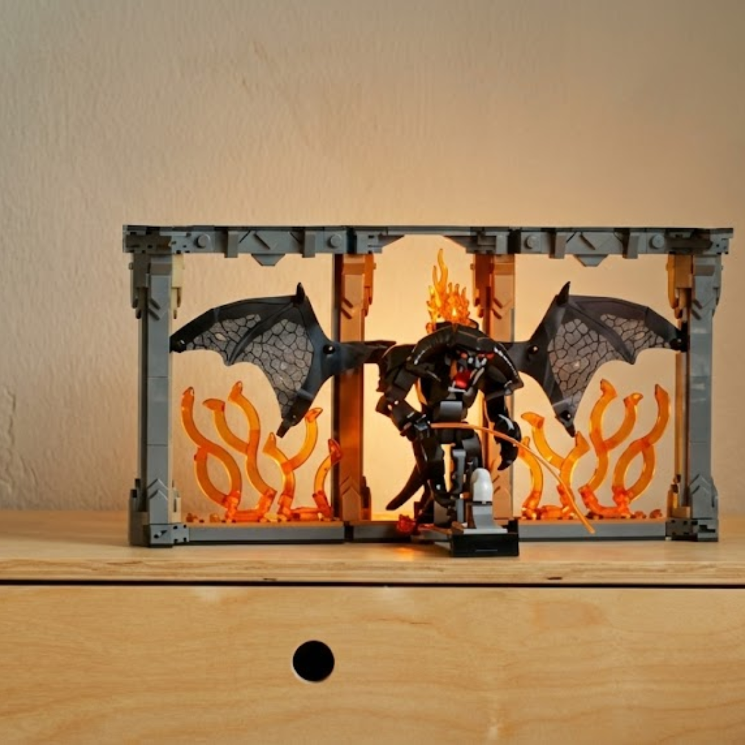 O Senhor dos An&eacute;is Book Nook: Balrog (1201 pe&ccedil;as)