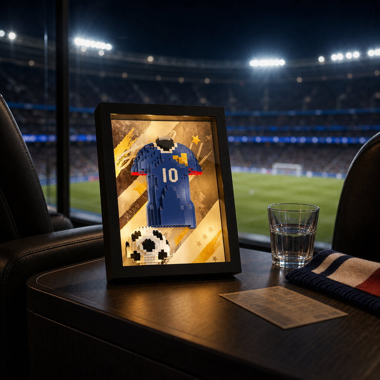 Copa do Mundo 2026 - Porta-Retrato Camisa da Fran&ccedil;a N10 - imagem 06 - Brics Craft
