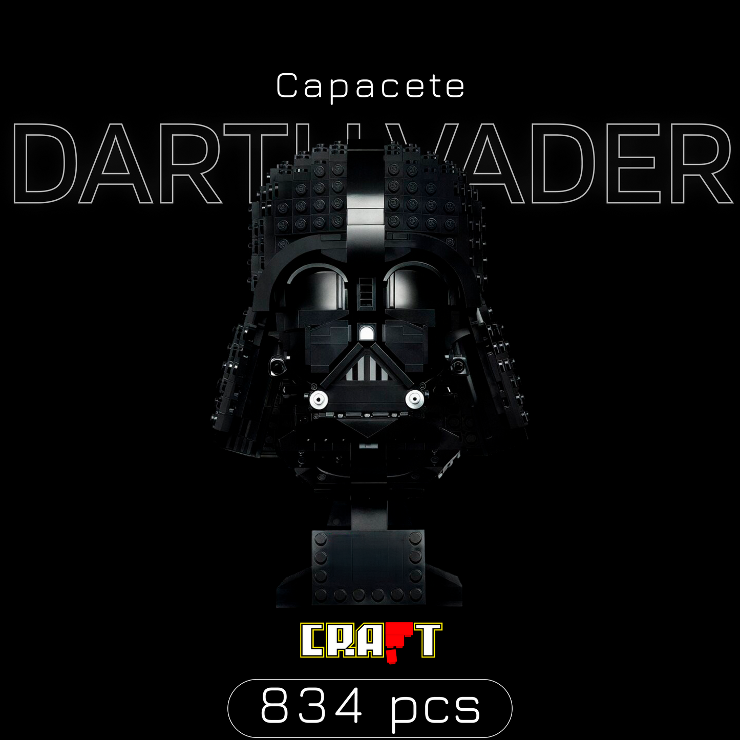 Capacete de Darth Vader (834 pe&ccedil;as)