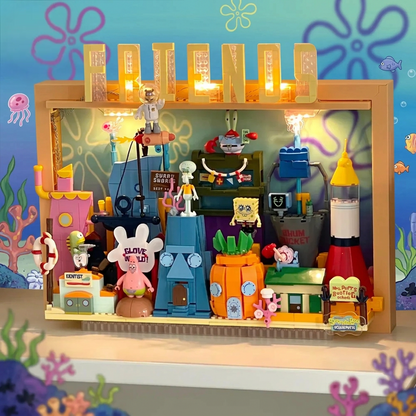 Bob Esponja - Quadro 3D Fenda do Biquini (1126 pe&ccedil;as)