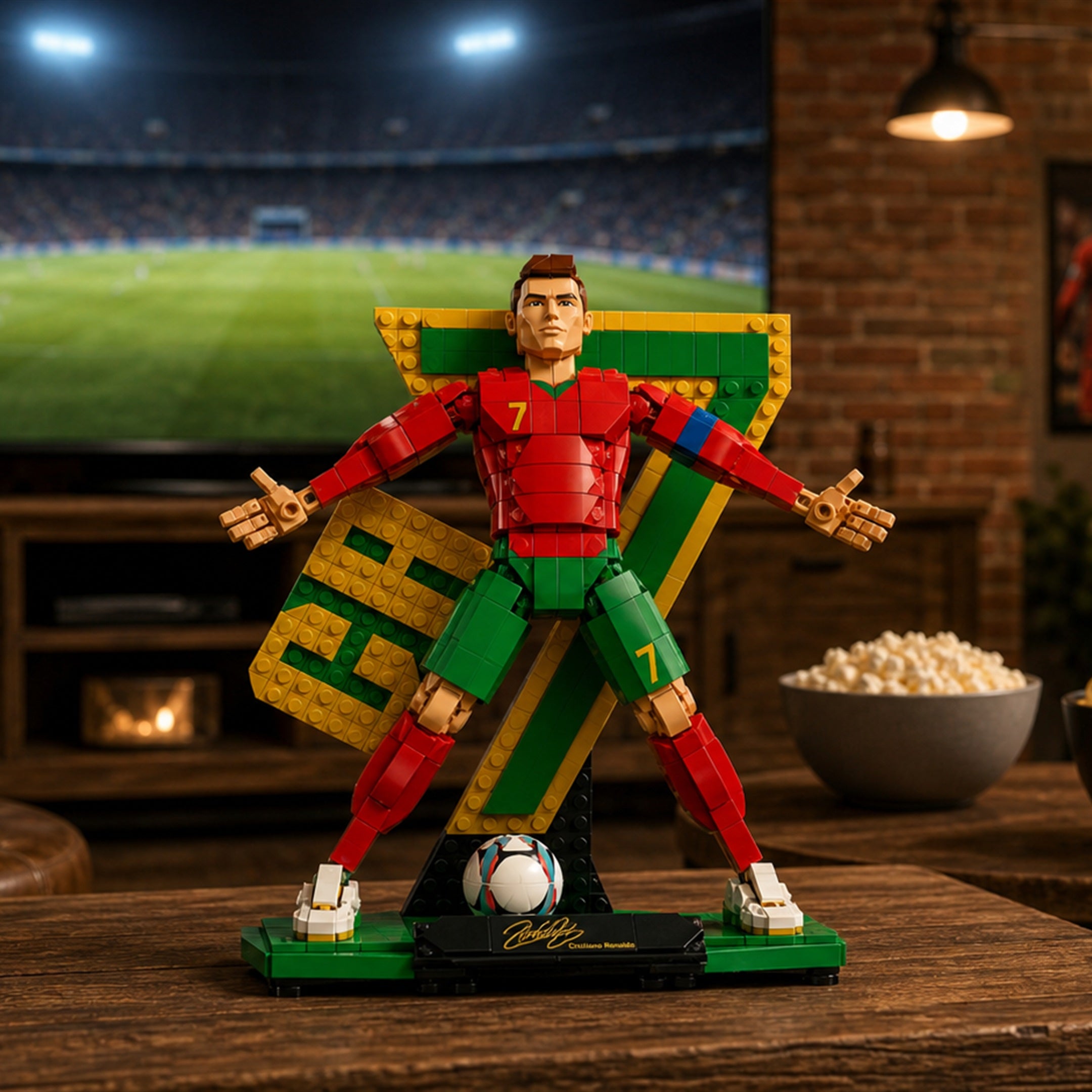 Cristiano Ronaldo Lenda do Futebol (854 pe&ccedil;as) - em sala de TV