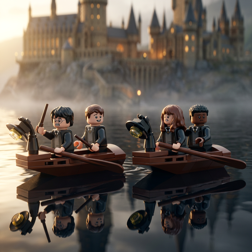 Harry Potter - Casa de Barco: Castelo de Hogwarts (350 pe&ccedil;as)