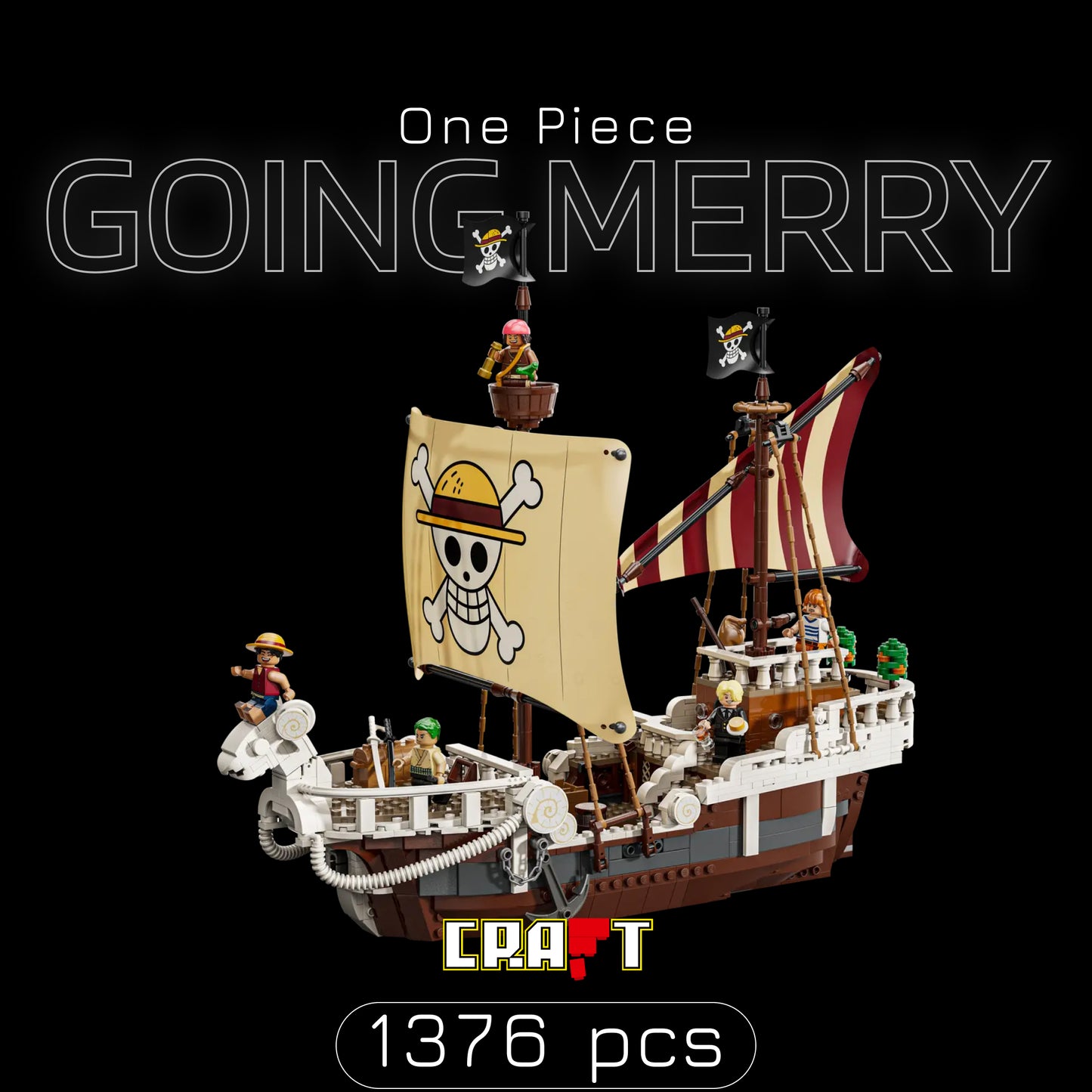 One Piece - Going Merry (1376 pe&ccedil;as)