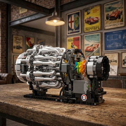 Motor Turbojato Mec&acirc;nico (1214 pe&ccedil;as)