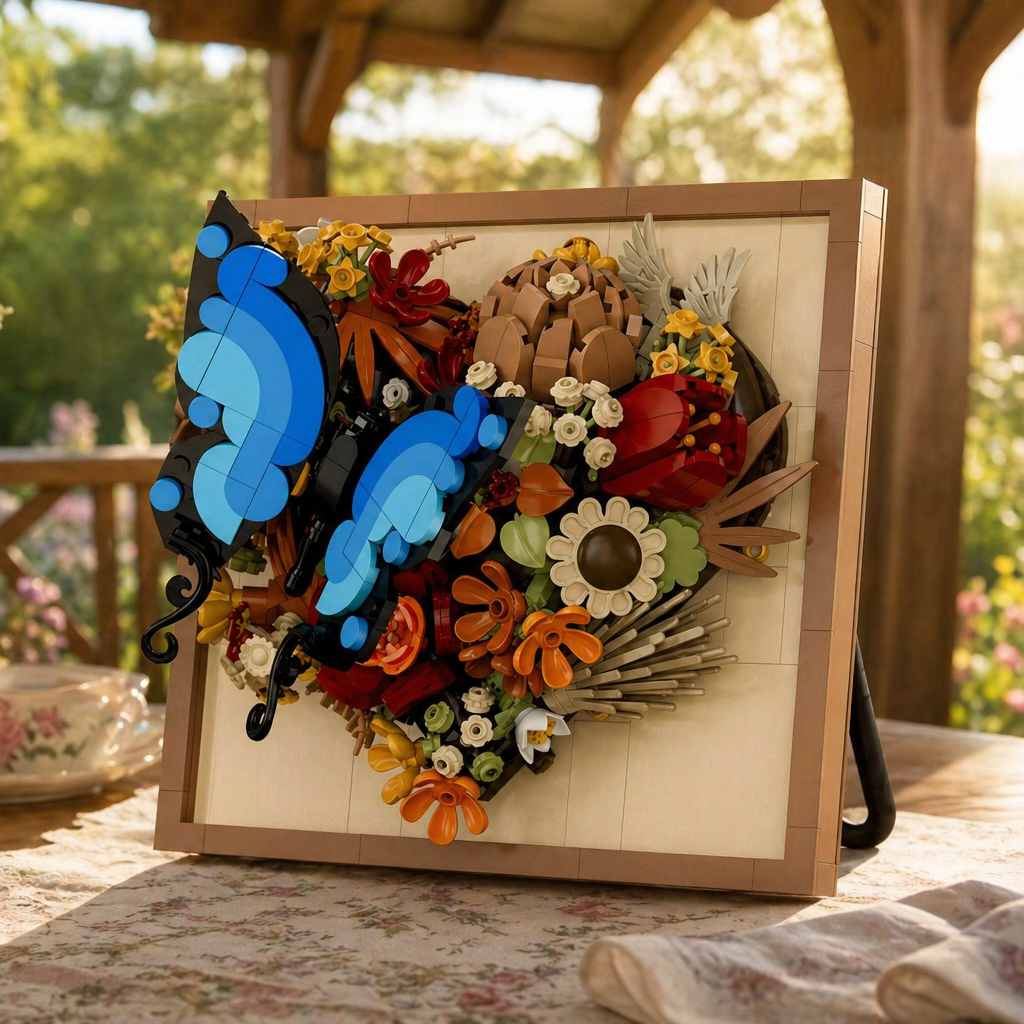 Moldura Floral 3D - Borboleta (765 pe&ccedil;as)