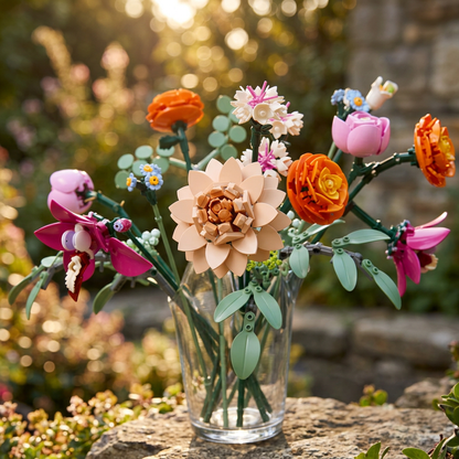 Buqu&ecirc; de Flores Rosa (749 pe&ccedil;as)