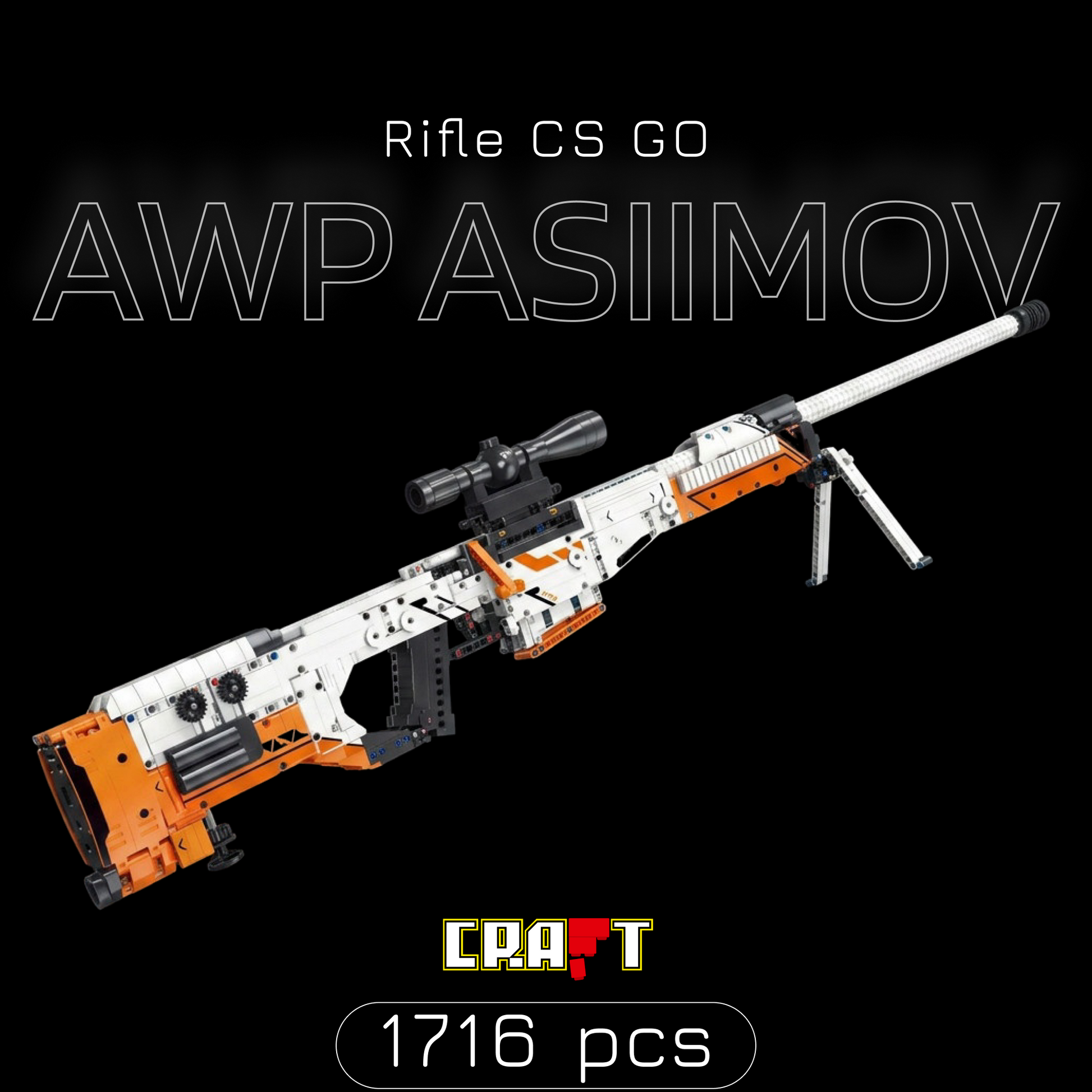 AWP Asiimov (1716 pe&ccedil;as)