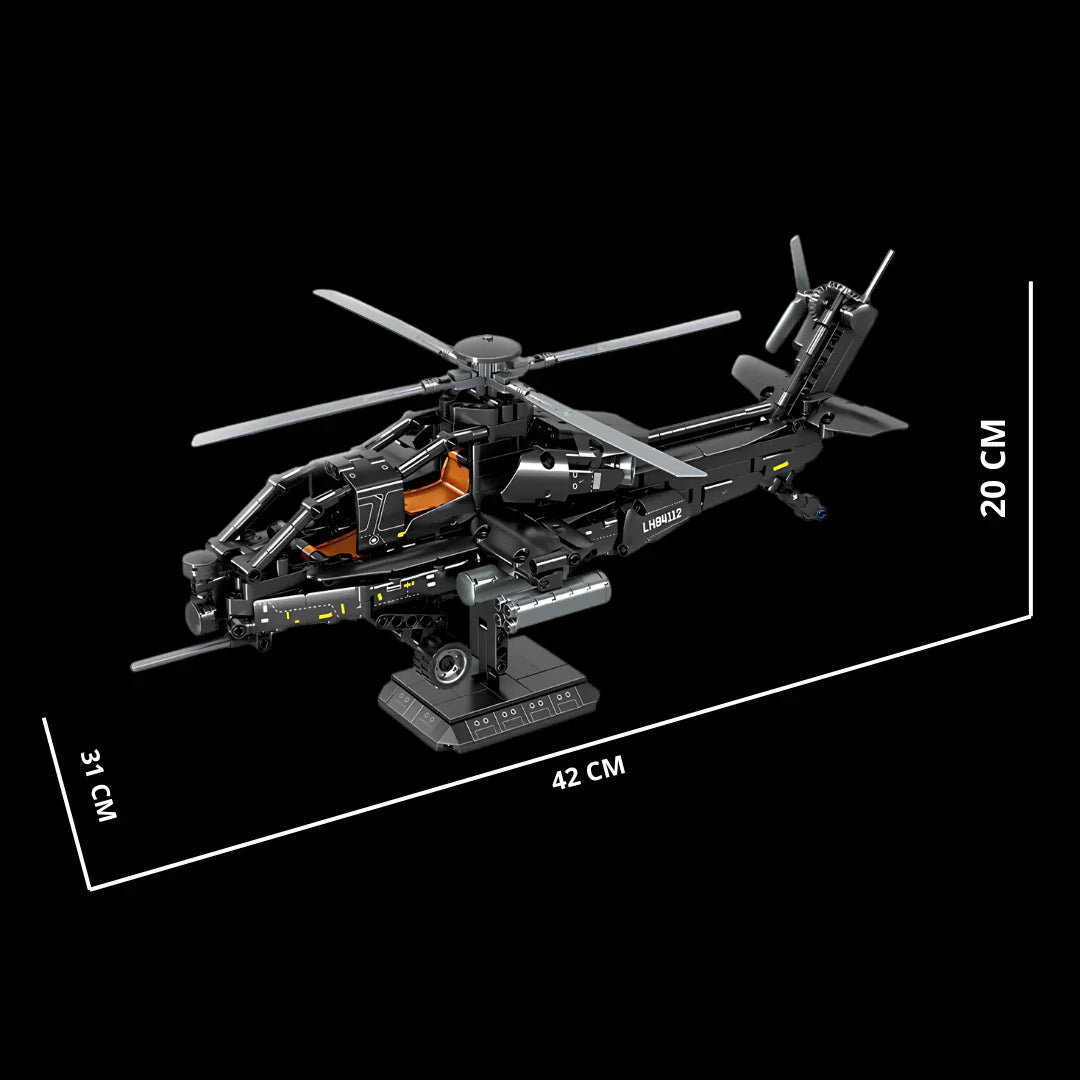 Helic&oacute;ptero Boeing AH-64 Apache (706 p&ccedil;s)