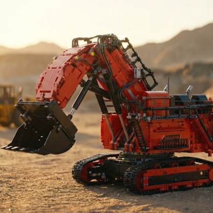 Escavadeira - Liebherr R 9800 Vermelha (4767 pe&ccedil;as)