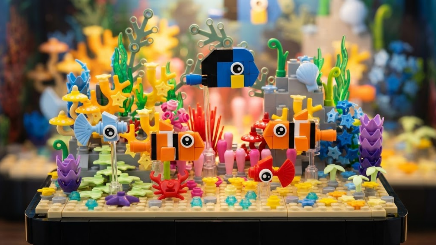 Aqu&aacute;rio Tropical: Corais Iluminados (725 pe&ccedil;as)