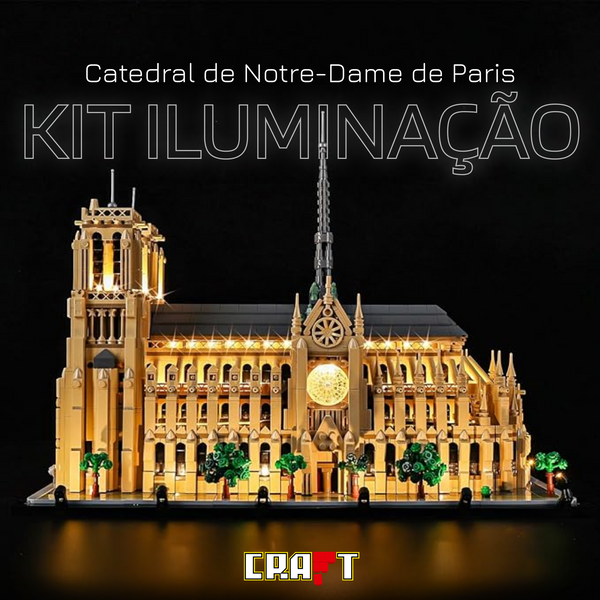 Kit de Ilumina&ccedil;&atilde;o para a Catedral de Notre-Dame de Paris (4383 pe&ccedil;as)
