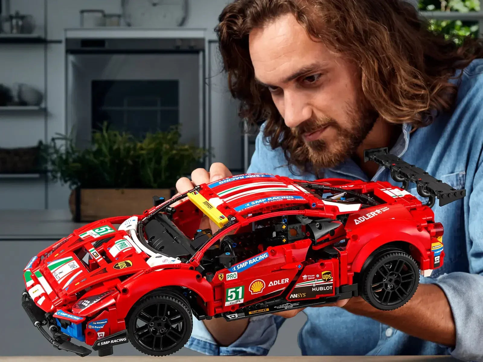 Ferrari 488 GTE (1677 p&ccedil;s) OFF - Brics Craft
