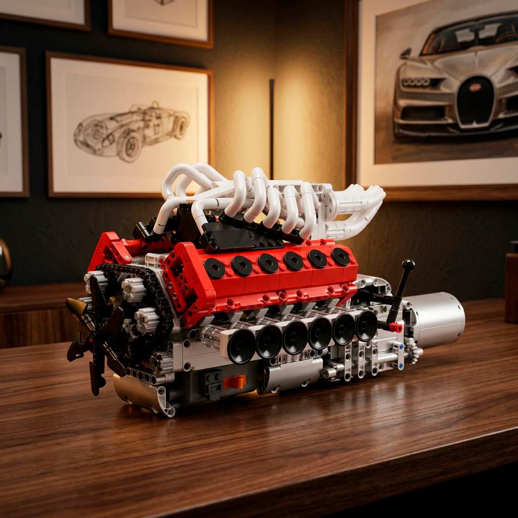 Motor V12 Aspirado Naturalmente (1366 pe&ccedil;as)
