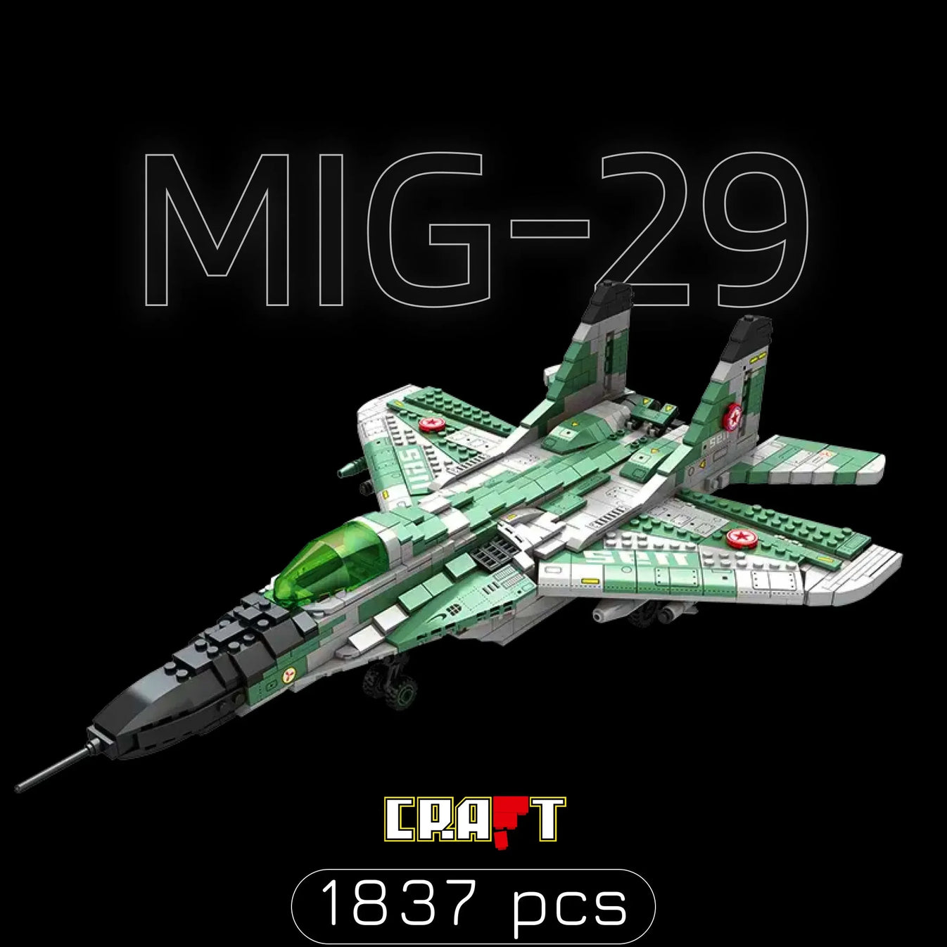 Ca&ccedil;a MIG-29 (1837 p&ccedil;s) - Brics Craft