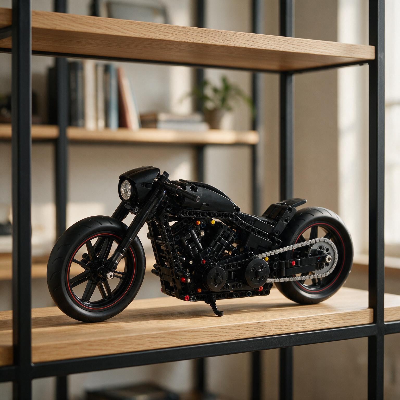 Harley Davidson Black Rod 3960 pe&ccedil;as em Prateleira de Colecionador
