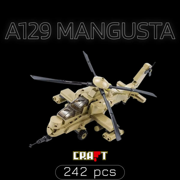 Helic&oacute;ptero A129 Mangusta (242 pe&ccedil;as)