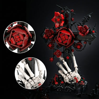 Cruz G&oacute;tica e Rosas (636 pe&ccedil;as)