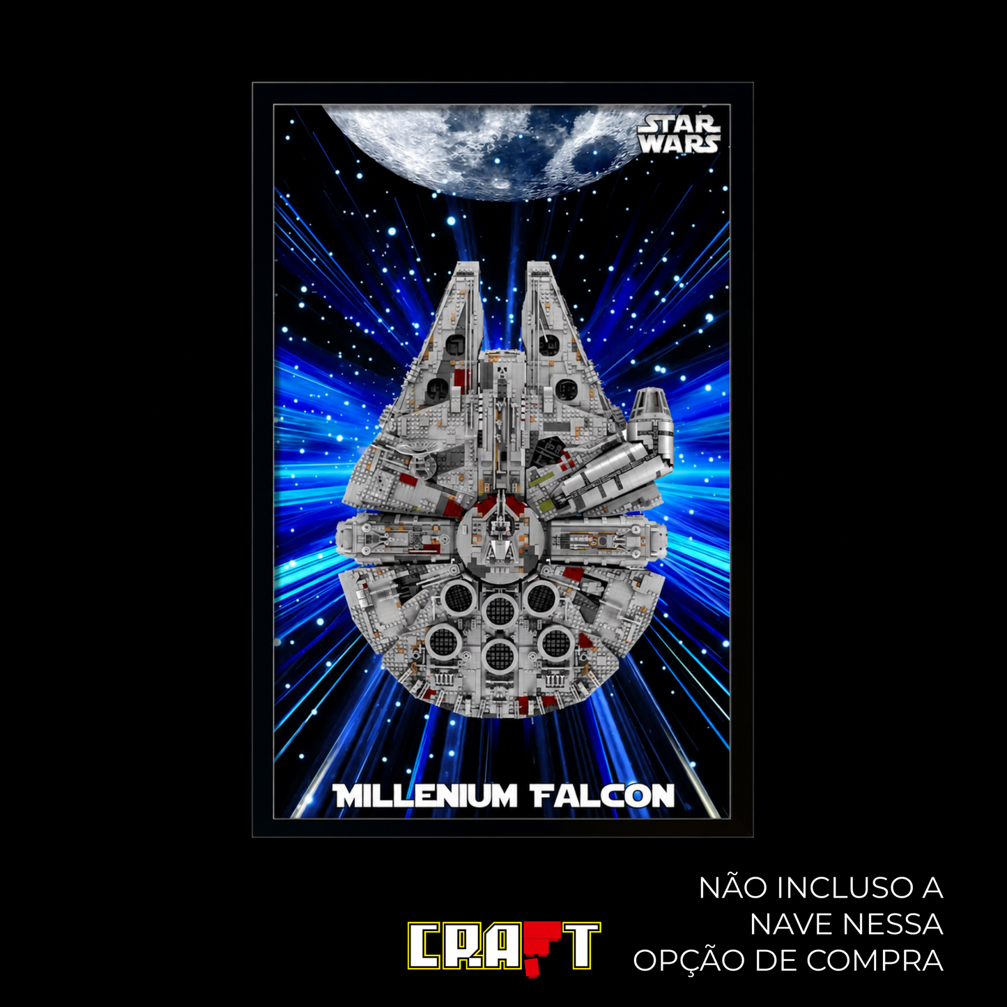 Quadro de Acr&iacute;lico para Millennium Falcon (1381 pe&ccedil;as)