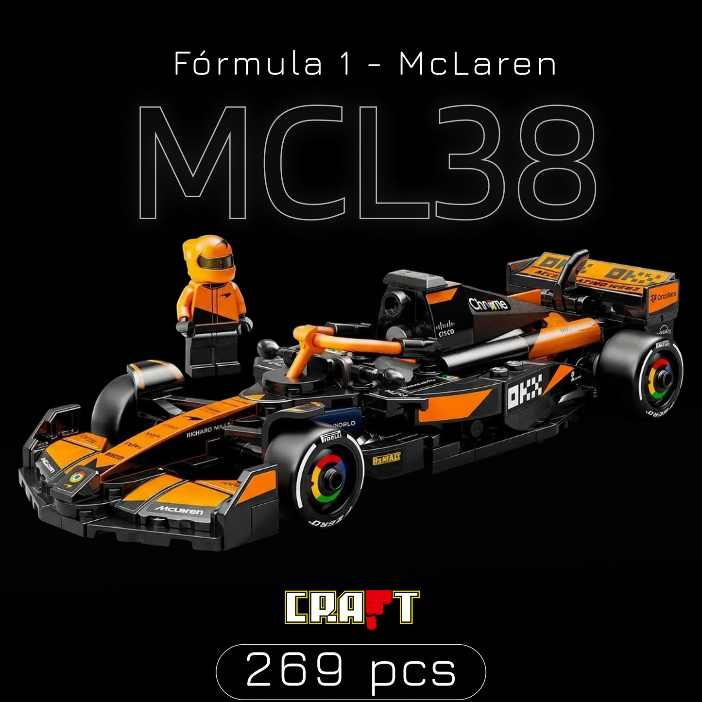 Speed Champion - McLaren MCL38 (269 pe&ccedil;as)