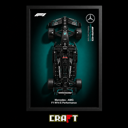 Quadro Fosco para a F&oacute;rmula-1 Mercedes-AMG W14