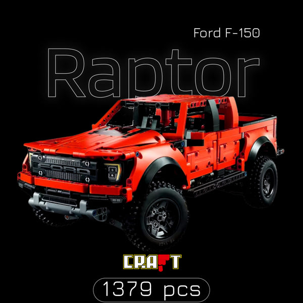 Ford F-150 Raptor Vermelho (1379 pe&ccedil;as)