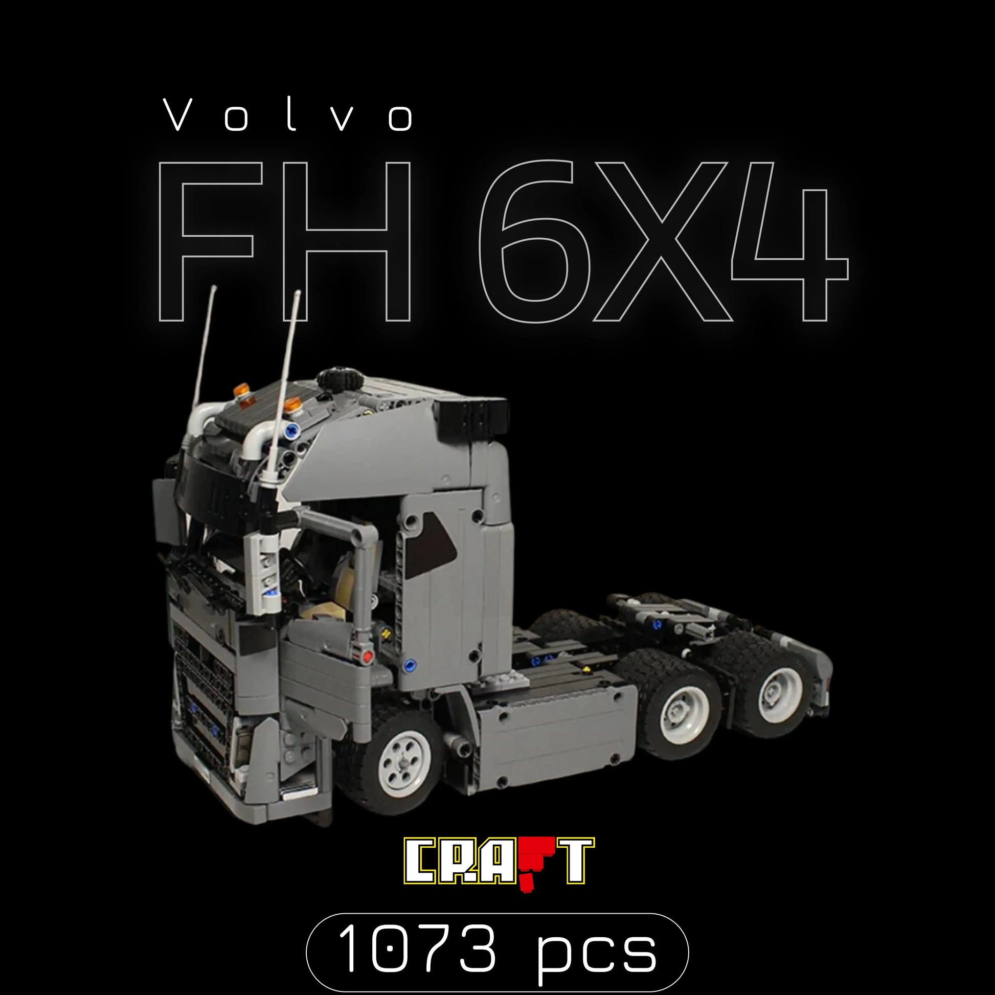 Volvo FH 6X4 (1073 p&ccedil;s) - Brics Craft