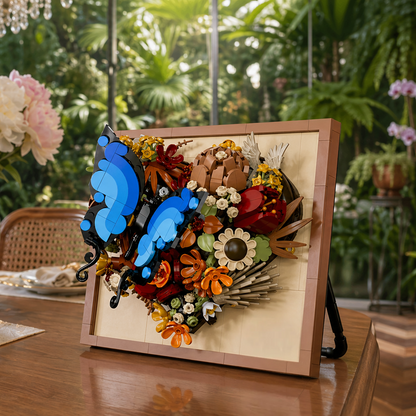 Moldura Floral 3D - Borboleta (765 pe&ccedil;as)