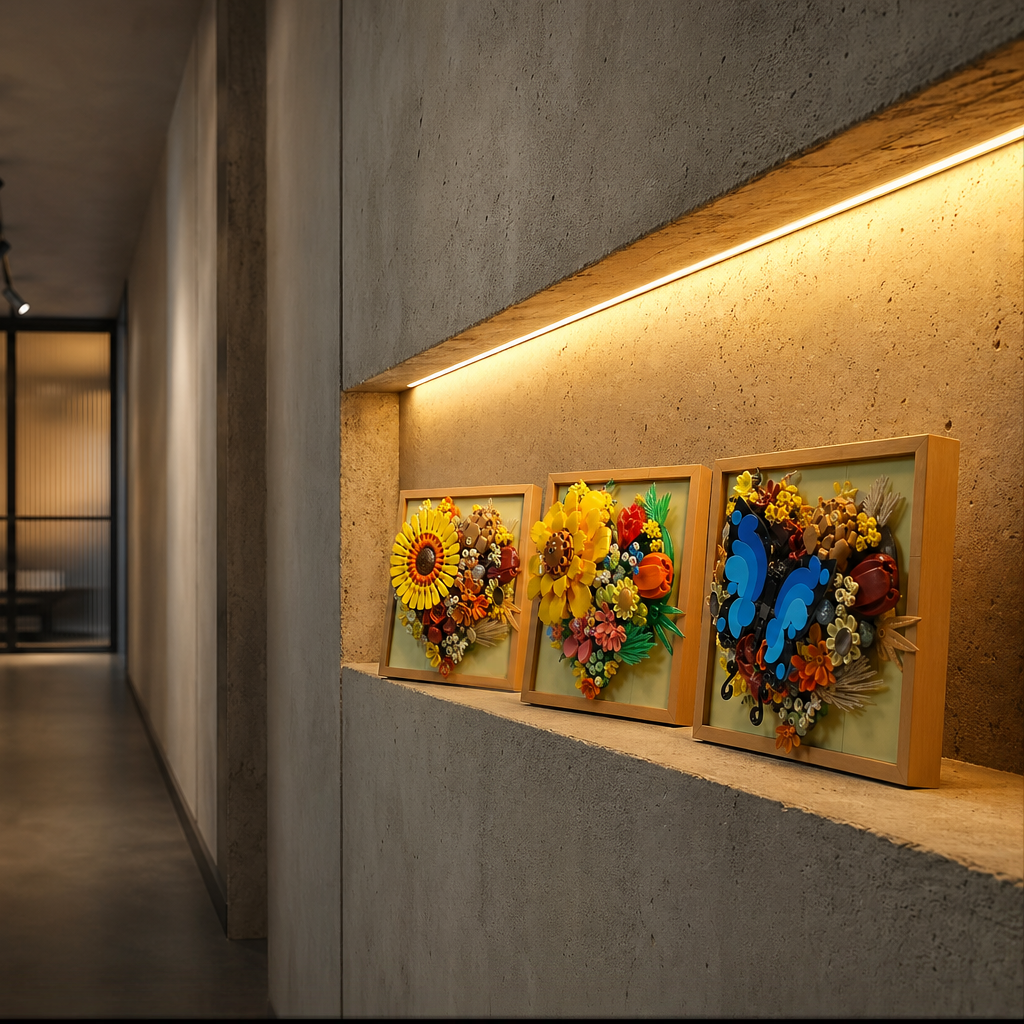 Moldura Floral 3D - Girassol (727 pe&ccedil;as)