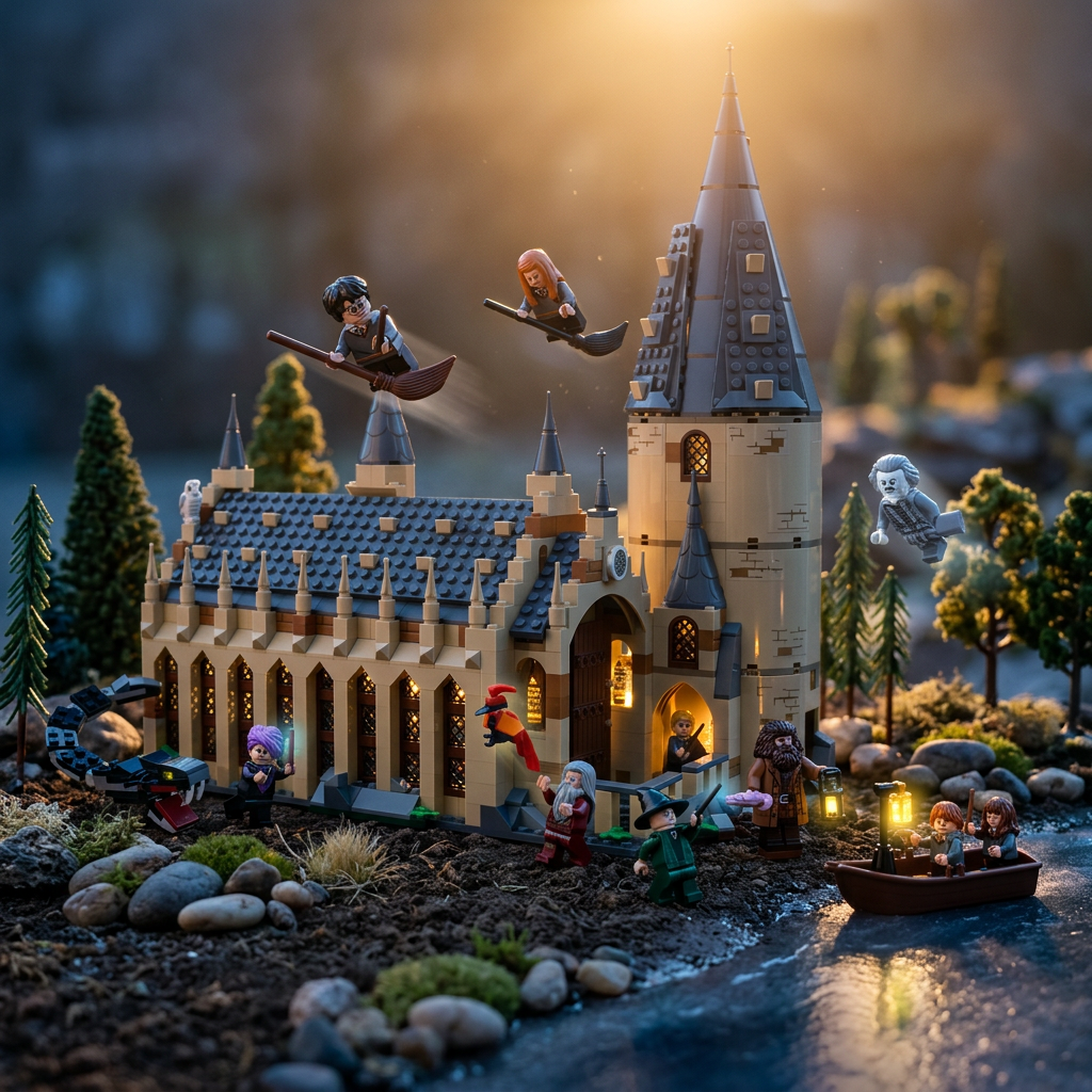 Harry Potter - O Grande Sal&atilde;o de Hogwarts (878 pe&ccedil;as)