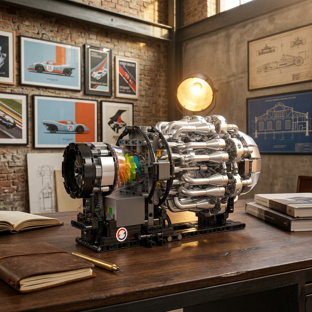 Motor Turbojato Mec&acirc;nico (1214 pe&ccedil;as)