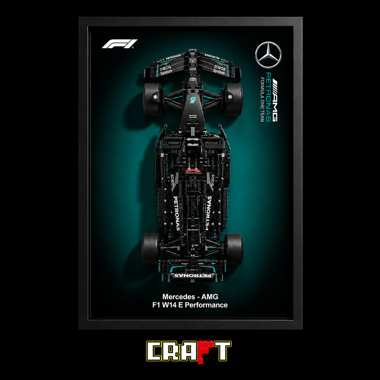 Quadro Fosco para a F&oacute;rmula-1 Mercedes-AMG W14