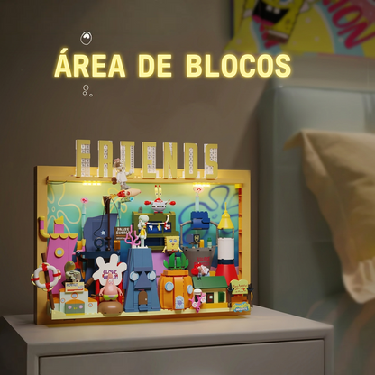 Bob Esponja - Quadro 3D Fenda do Biquini (1126 pe&ccedil;as)