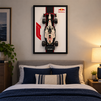 Quadro para F&oacute;rmula 1 - Max Verstappen RB21 com listra