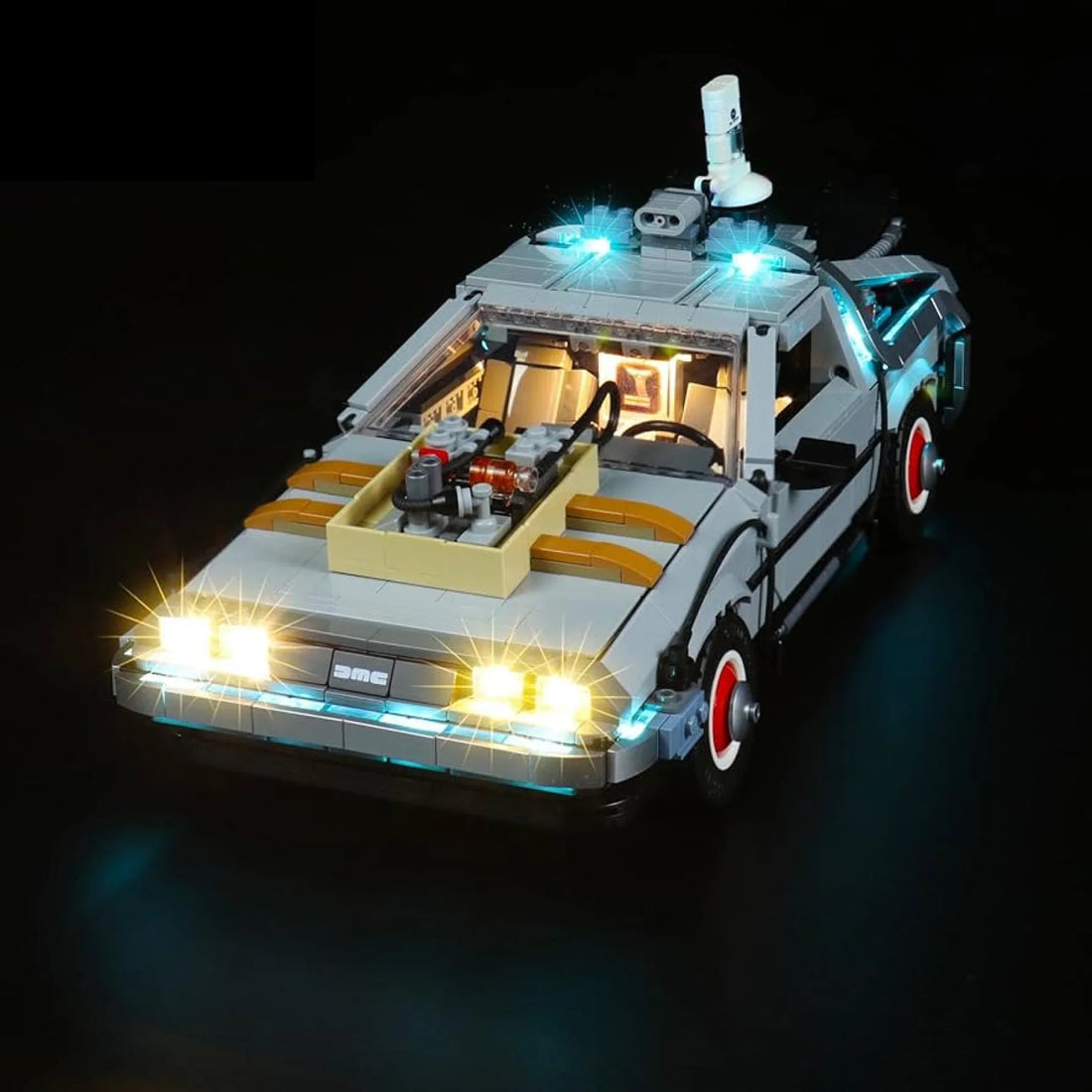 Kit de Ilumina&ccedil;&atilde;o para o De Volta Para o Futuro - DMC De Lorean (1872 pe&ccedil;as)