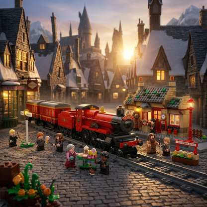 Harry Potter - Expresso de Hogwarts e Esta&ccedil;&atilde;o de Hogsmeade (1074 pe&ccedil;as)