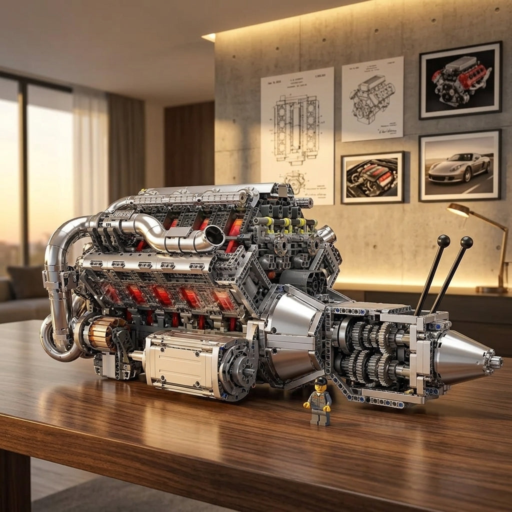 Motor Hypercar com C&acirc;mbio W16 (2899 pe&ccedil;as)
