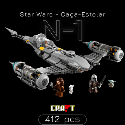 Star Wars - Ca&ccedil;a-Estelar N-1 Mandaloriano (412 pe&ccedil;as)