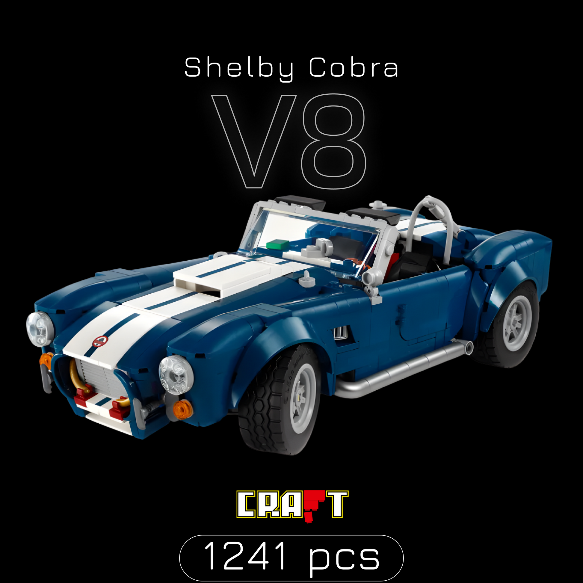 Shelby Cobra V8 (1241 pe&ccedil;as)