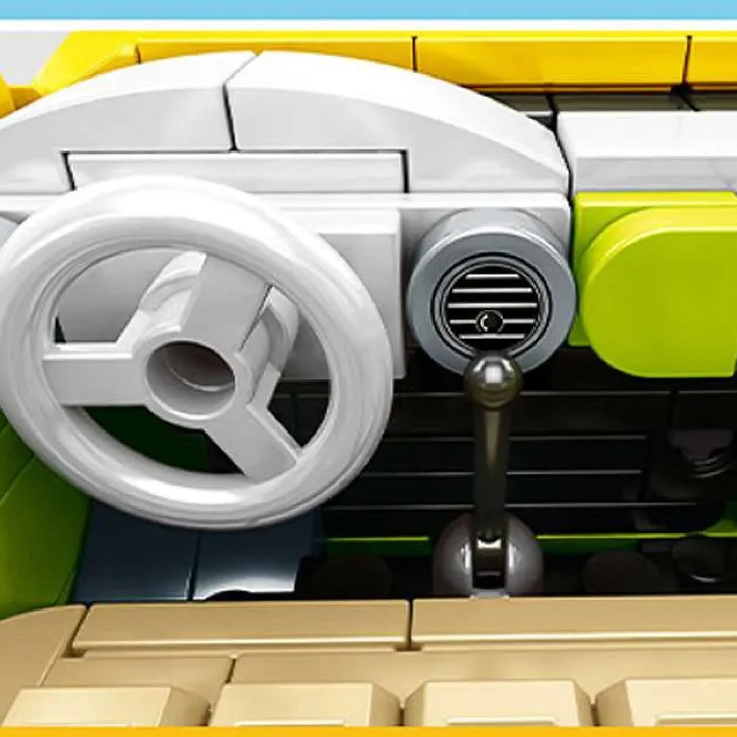 Fusca Hippie + Moto + Posto de Gasolina (1409 p&ccedil;s) - Brics Craft