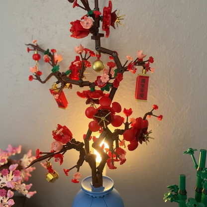 Flor de Ameixa em Vaso (547 pe&ccedil;as)