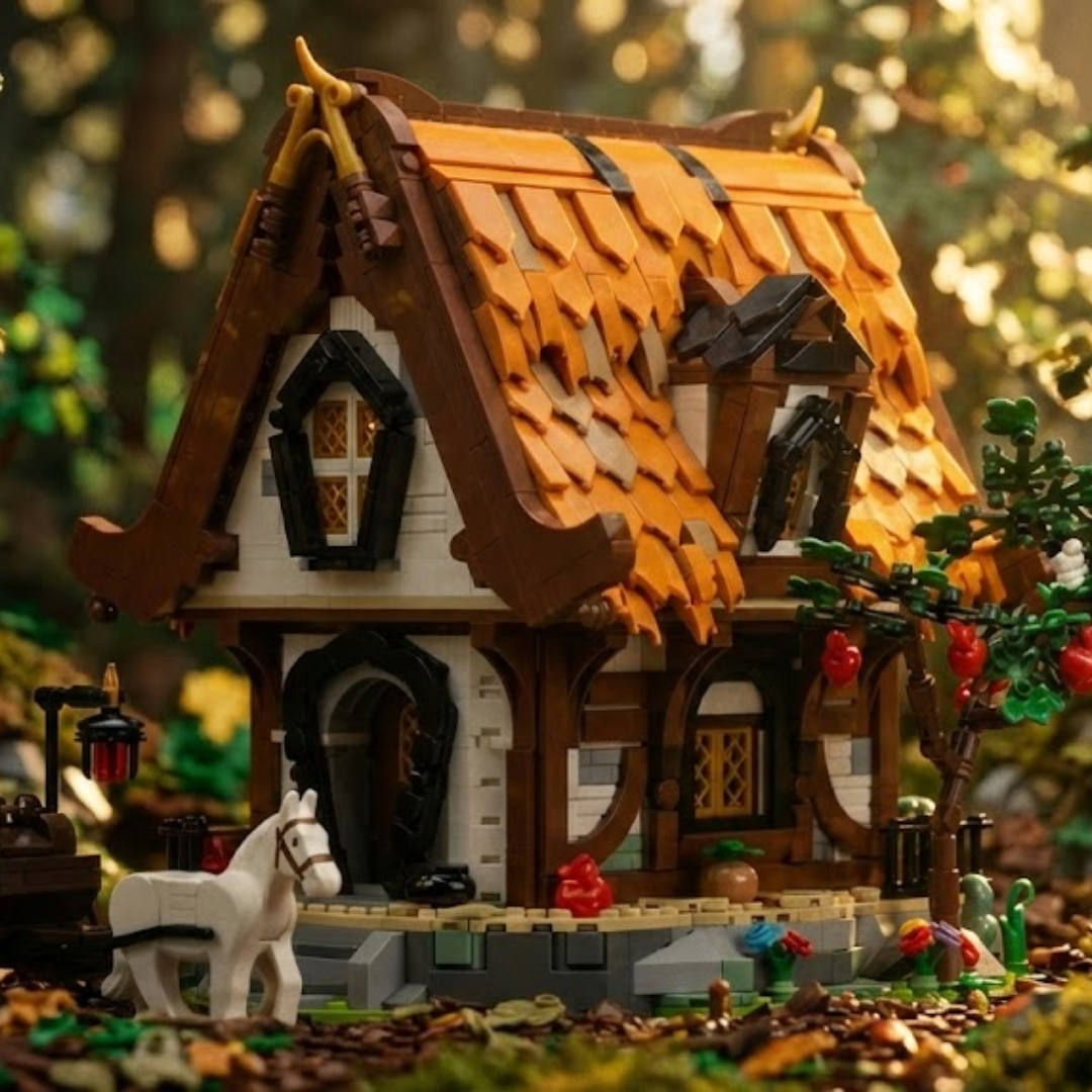 Cabana Medieval de Troncos (2192 pe&ccedil;as) - Brics Craft