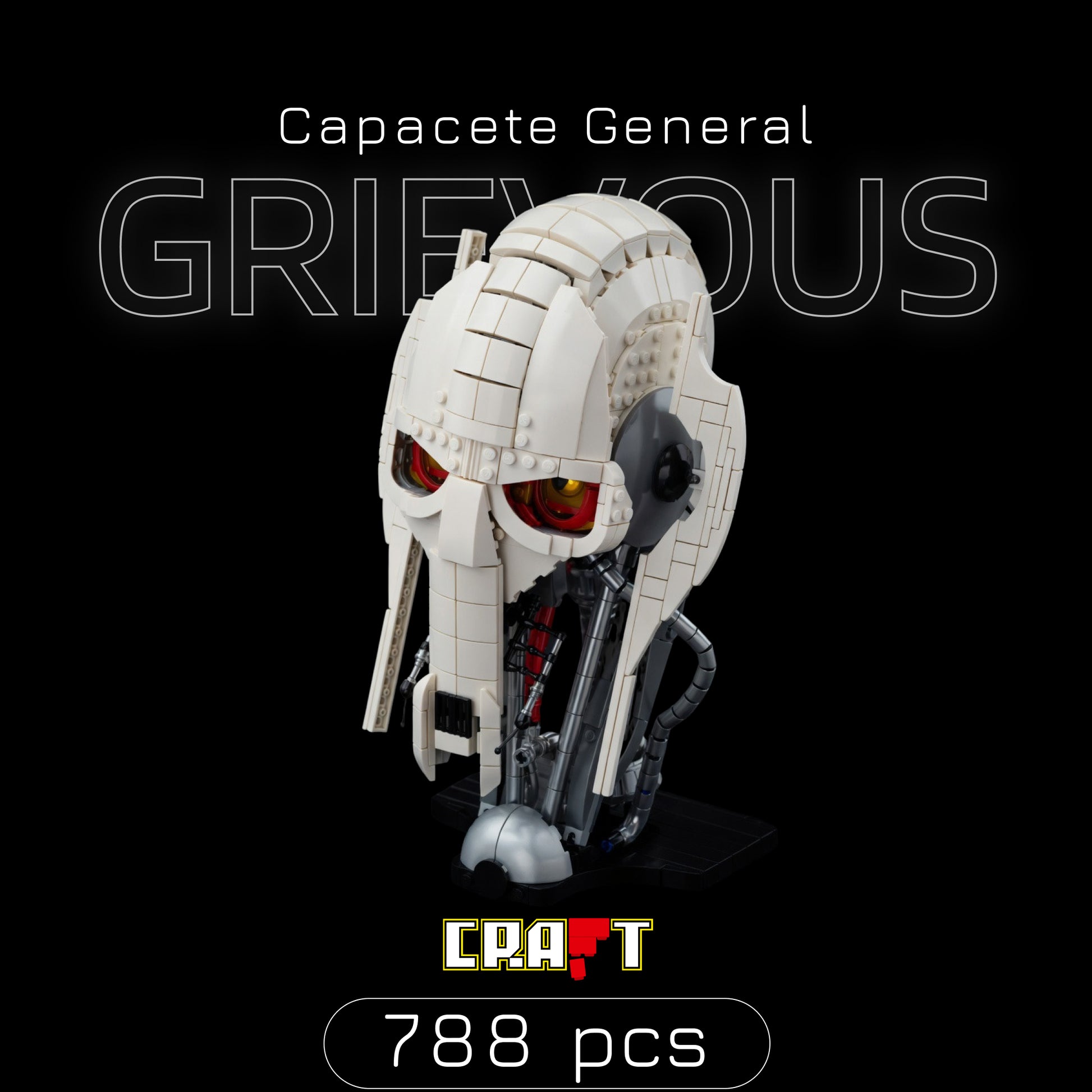 Capacete do General Grievous (788 pe&ccedil;as)