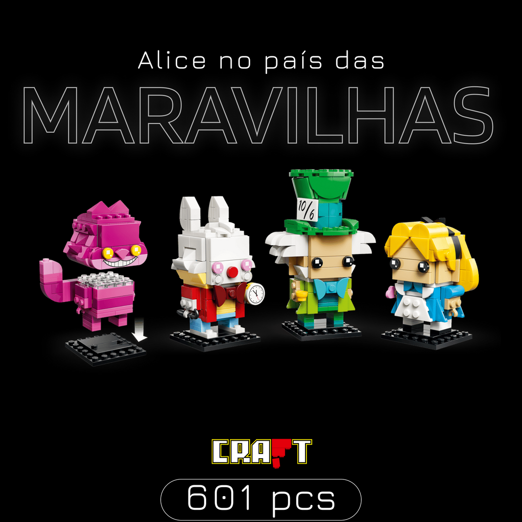 Alice no Pa&iacute;s das Maravilhas (601 pe&ccedil;as) - imagem de capa 1 - Brics Craft