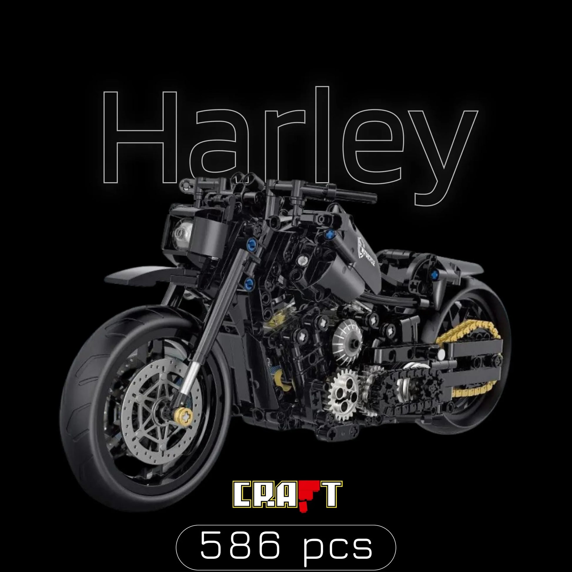 Harley Davidson (586 p&ccedil;s) - Brics Craft