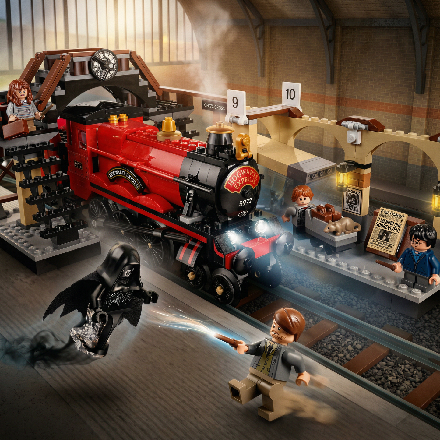 Harry Potter - Expresso de Hogwarts e Plataforma 9&frac34; (801 pe&ccedil;as)