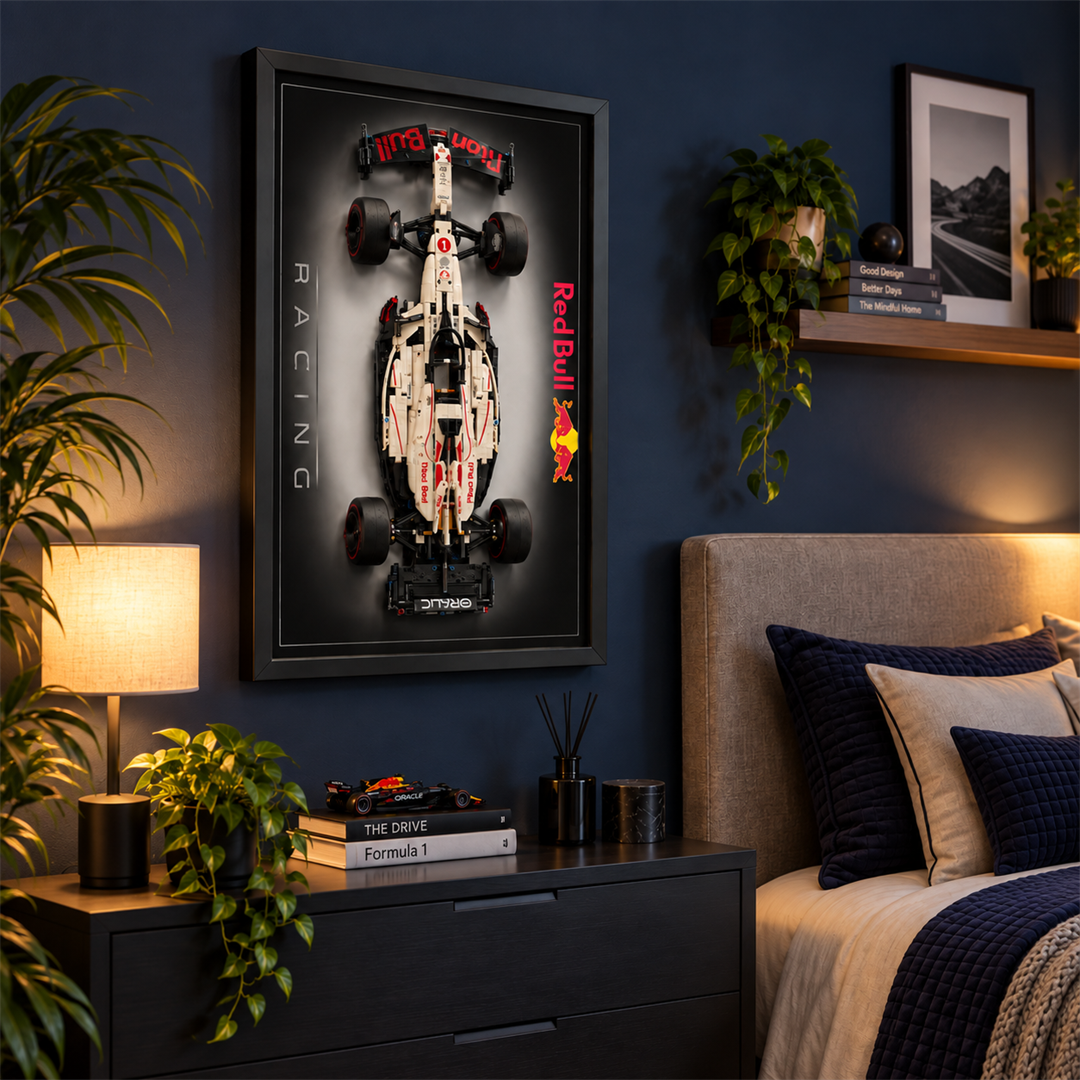 Quadro para F&oacute;rmula 1 - Max Verstappen RB21 degrad&ecirc;