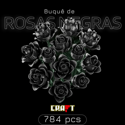 Buqu&ecirc; de Rosas Negras (784 pe&ccedil;as)