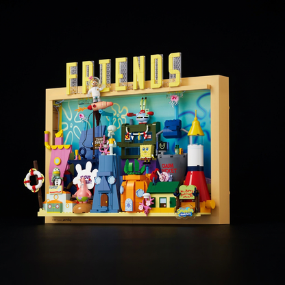 Bob Esponja - Quadro 3D Fenda do Biquini (1126 pe&ccedil;as)