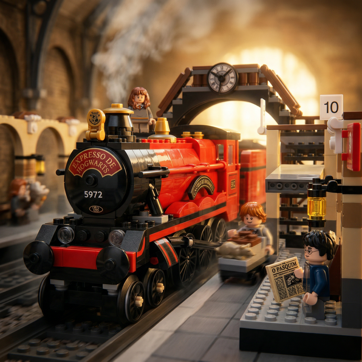 Harry Potter - Expresso de Hogwarts e Plataforma 9&frac34; (801 pe&ccedil;as)