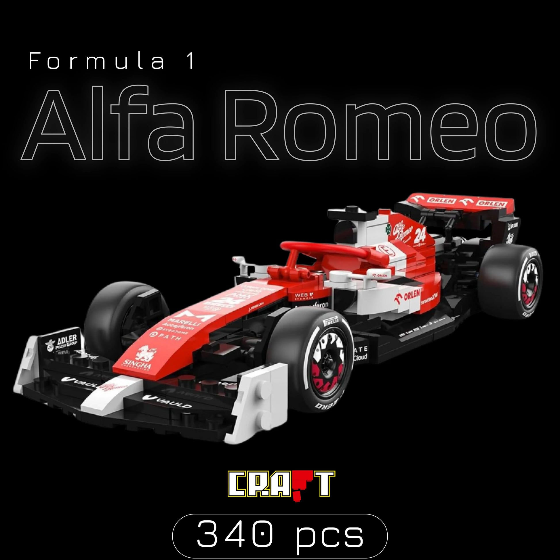 F&oacute;rmula 1 - Alfa Romeo C42 (340 p&ccedil;s) - Brics Craft